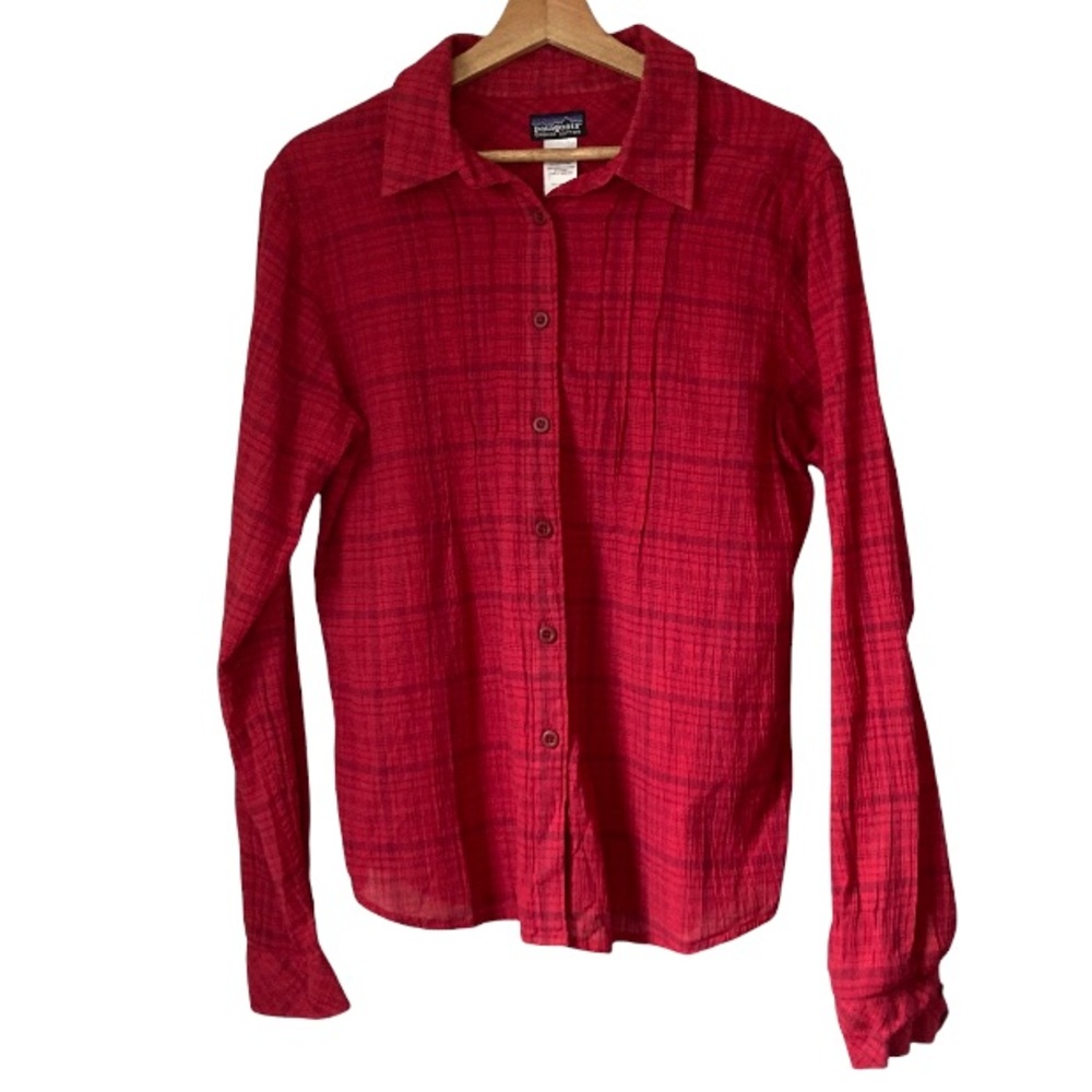 Patagonia organic cotton women’s button up size 10